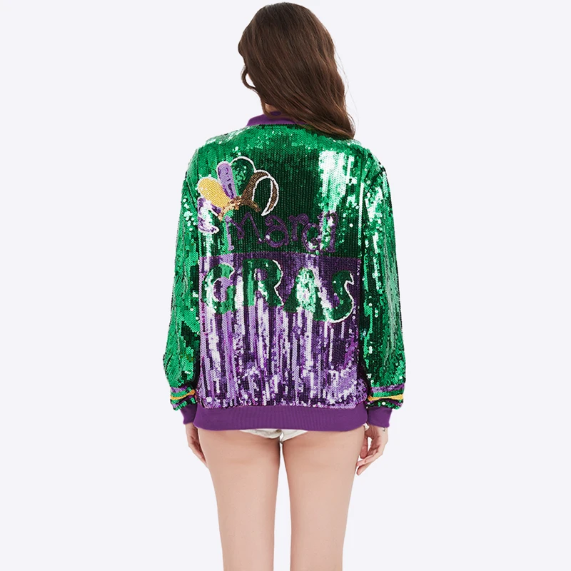 girls mardi gras sequin jacket