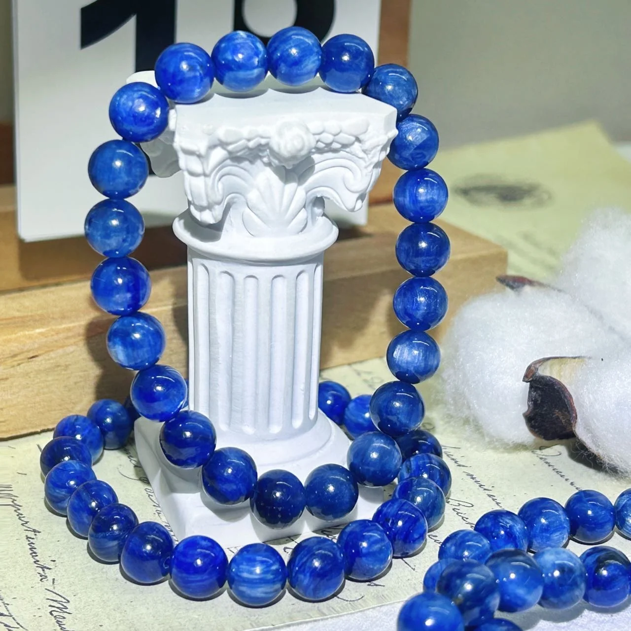 High Quality Blue Calcite 8mm Celestite Bracelet for Decoration