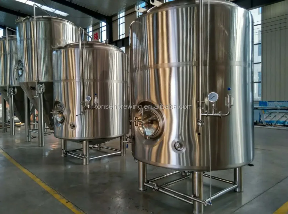Stainless Steel 5000 Liter Fermentation System Bright Beer Serving Storage Tank