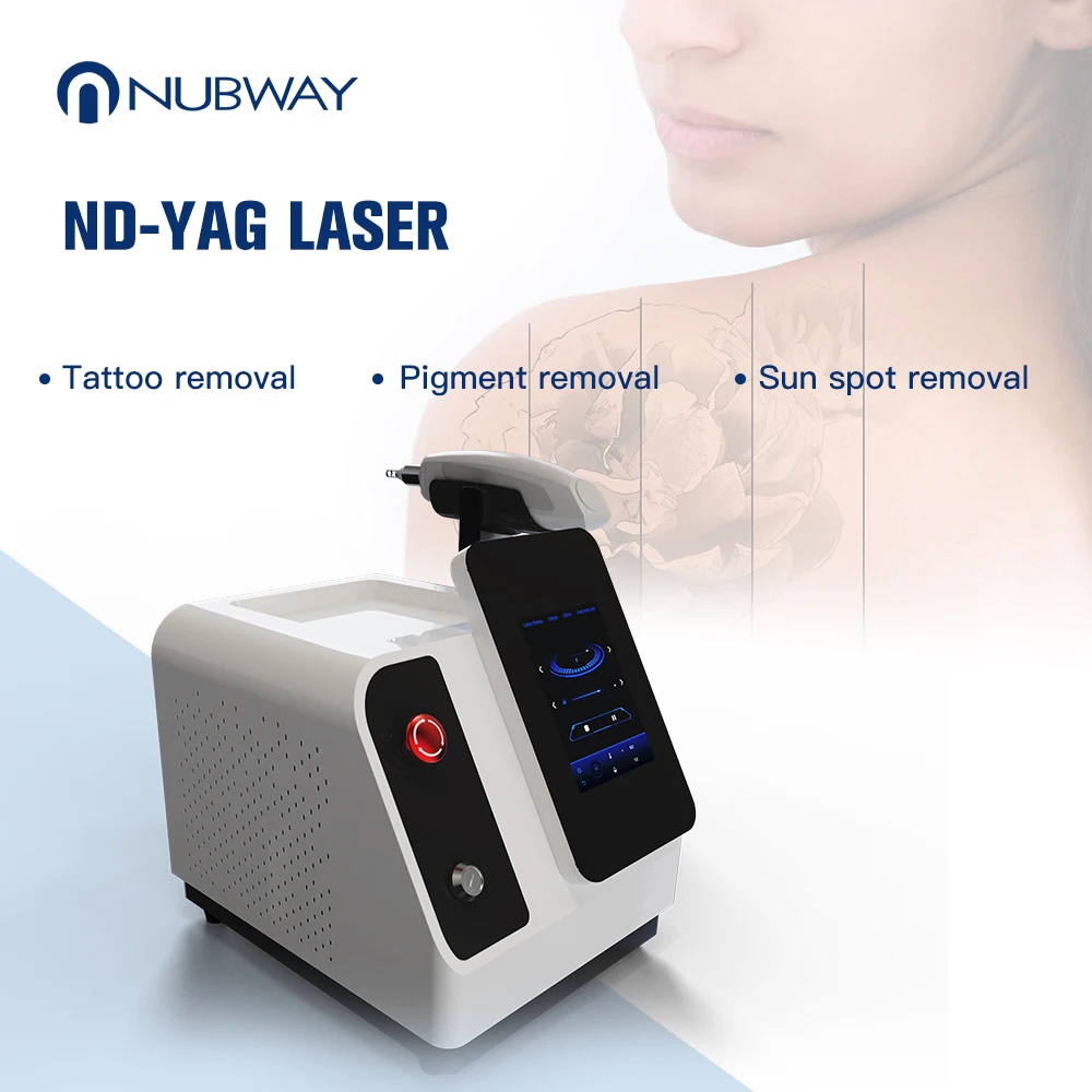 Professional Eyebrow Tattoo Removal and Various Pigment Disorders Portable Nd YAG Laser for Salon with Free Online Training