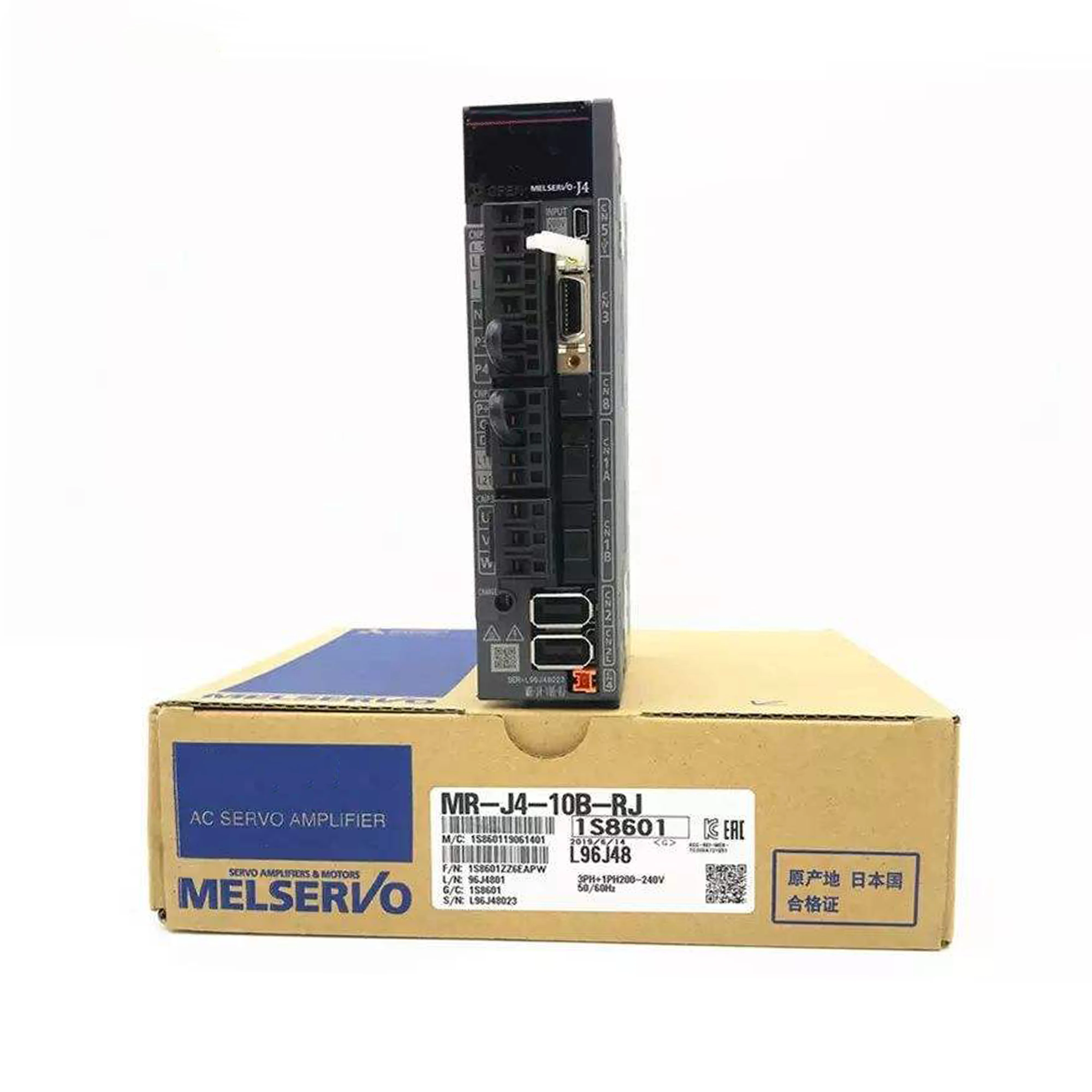 Jauns oriģināls MR-J4-10B-RJ no Mitsubishi MR‑J4 sērijas augstas precizitātes servodzinējs ar speciālu interfeisu, ātru reakciju un augstas precizitātes vadību, kas paredzēts precīzai automatizētai mašīnai un robotu kustības vadības sistēmām.