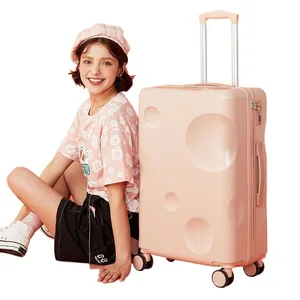 Suitcase Popular Female Student with a Handle Fresh Durable and Has a Large Capacity for Travel Custom logo