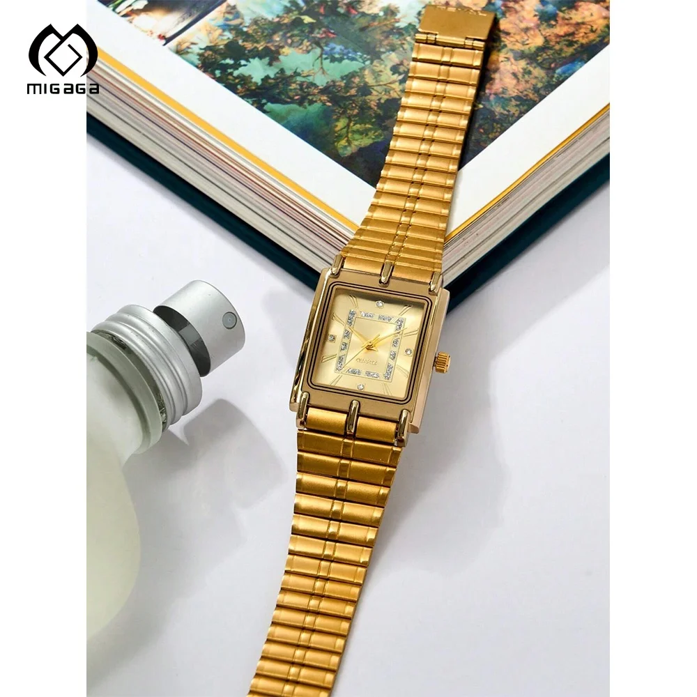 Women\'s Quartz Watch 38mm Gold Tone Stainless Steel Japanese Movement Vintage MC Quartz Japan Movt Ladies Watch Gold Tone  main image 4
