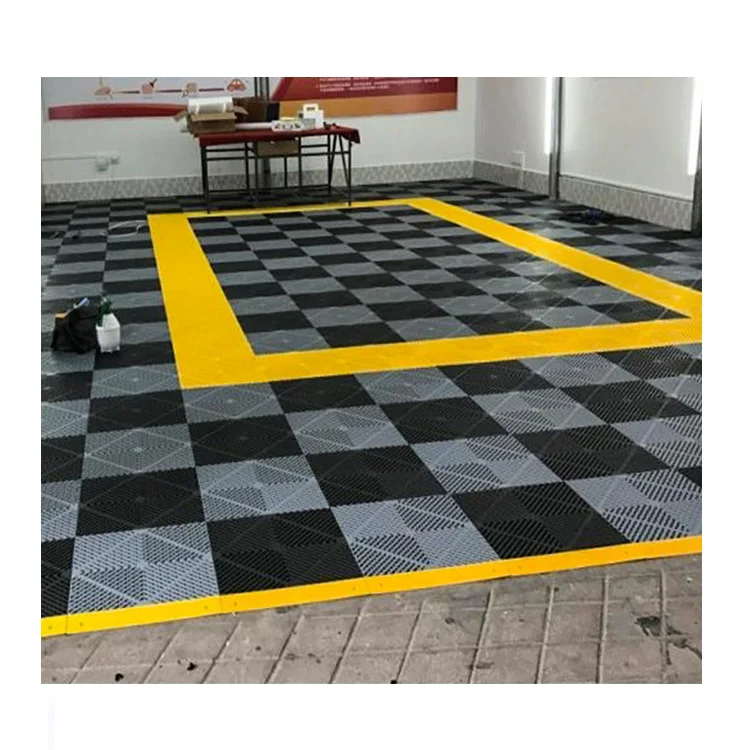 Factory Supply Customized Color Durable Garage Floor Mats Workshop Floor  Tiles Interlocking Plastic - China Plastic Garage Interlocking Floor,  Plastic Garage Floor