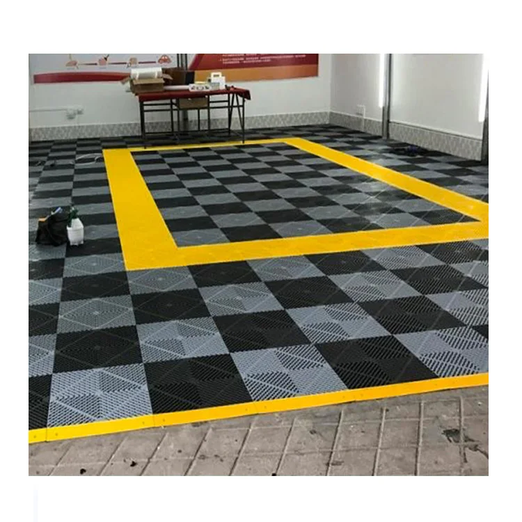 Interlocking PVC Garage Floor Tiles, Garage Floor Mat, Warehouse, Workshop,  Showroom Supplier in China, Low Minimum, Hot Seller