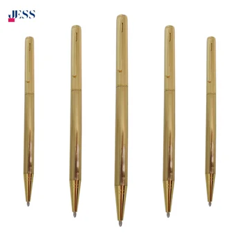 Luxury China Ballpoint Pen Brass Business Gifts Gold Ball Point Pens with Drawing Technology Golden Metal Pen for Women and Men