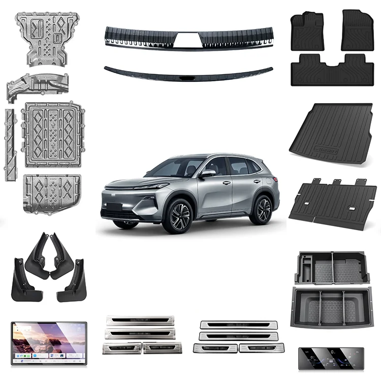 Acessórios para Carro EV Maremlyn para Geely Galaxy Starship 7 EX5 EM-i: Placas Antideslizantes, Almofada para Assento, Decoração Interior e Exterior