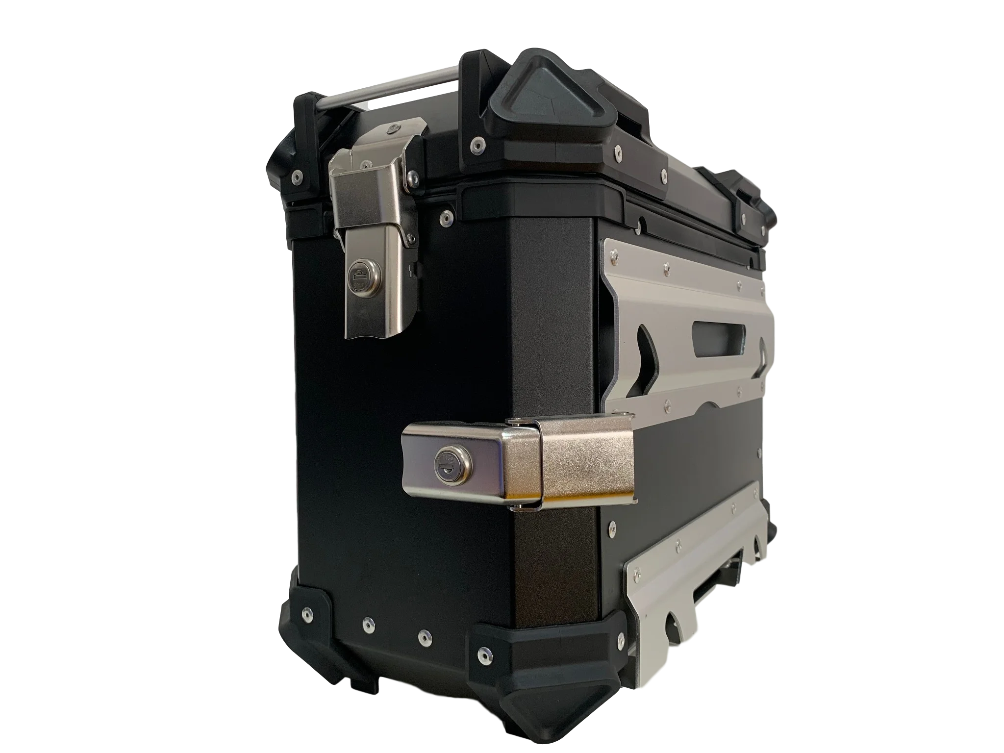 38l Black Motorcycle Top Box Universal Straight Side Box Motorcycle