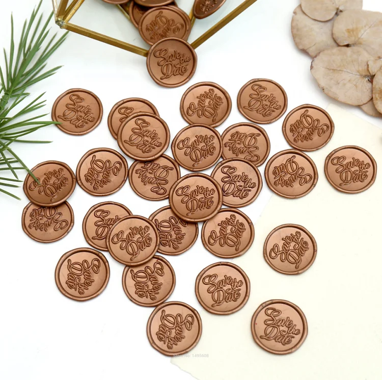 Пользовательская восковая печать с логотипом на заказ 3D клейкие восковые печати наклейки