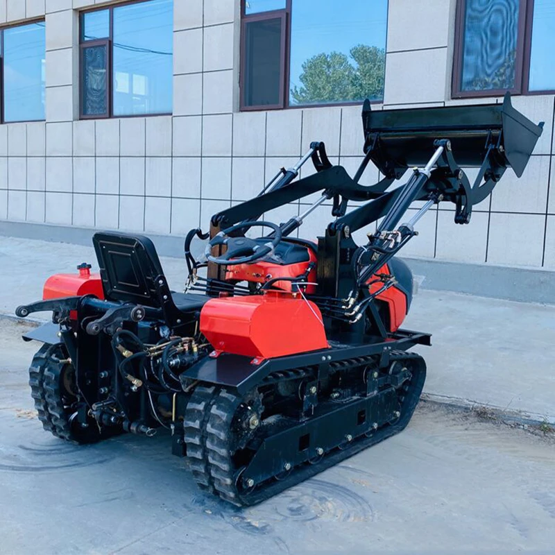 Tracteur à Chenilles Minic Tri-ang - Mécanique, En Tôle - Avec Boîte D'origine - Occasion