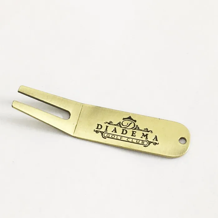 Wholesale Custom Antique Gold Golf Divot Tool Customize Best-quality Metal With Personalized logo Golf Divot Repair Tool