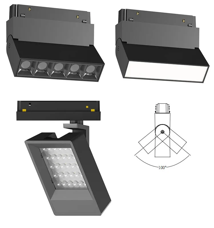 48V Magnetic Track Light LED System VOClighting Dali App Dimming Tuya Remote Control