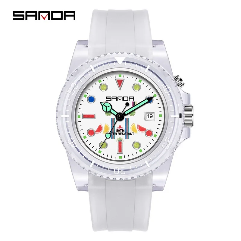 Sanda 6078 New Design 2023 Trending Reloj Fashion Watch for Men Japan Movement Quartz Watch Stainless Steel Back Wrist Watch