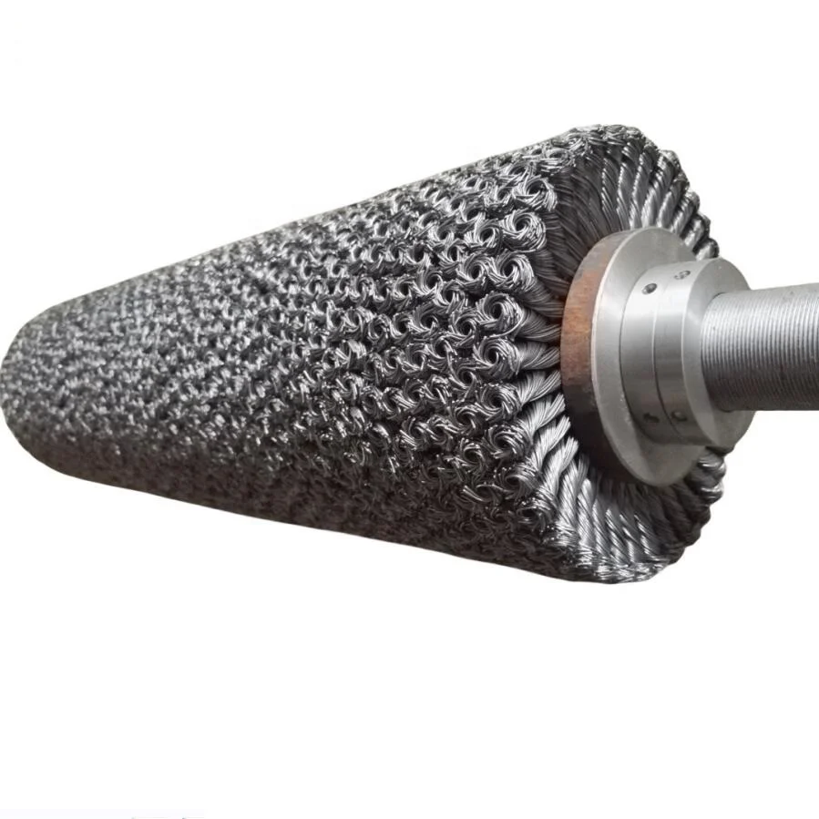 Longer Working CutBack Twisted Wire Roller Brushes for Pipelines and Weld Cleaning
