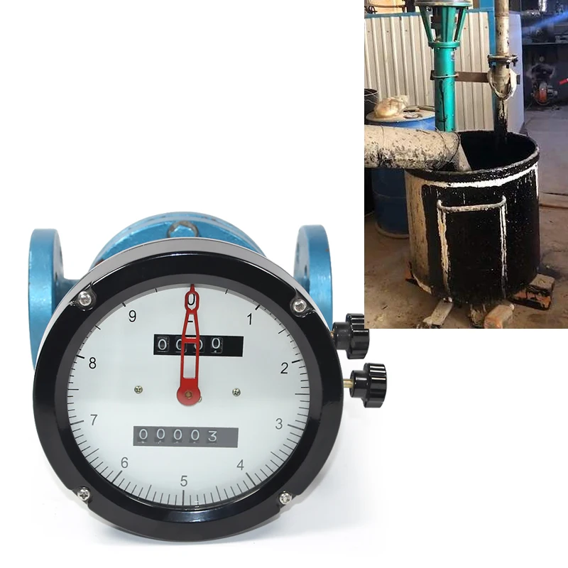 Shanghai Jns Cheap Heavy Fuel Palm Oil Oval Gear Flow Meter