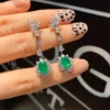 Emerald ear studs