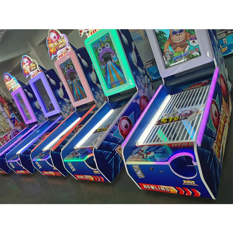 Indoor Sport Coin Operated Arcade Game Kids Bowling Games Simulator Mini Bowling Machine Price