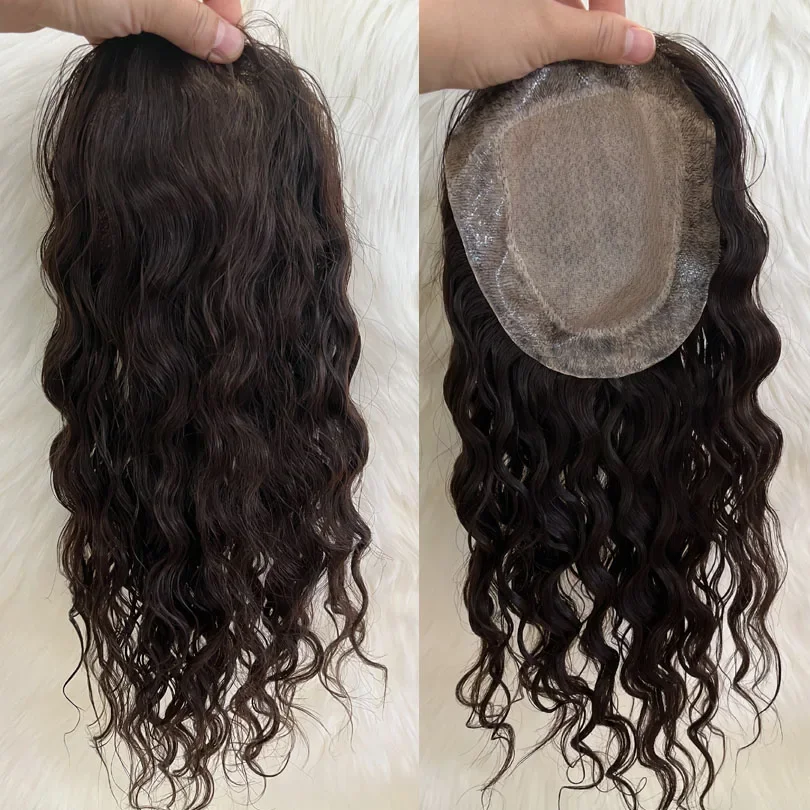 Complément capillaire femme silk base loose wave européen brun_voghion.com