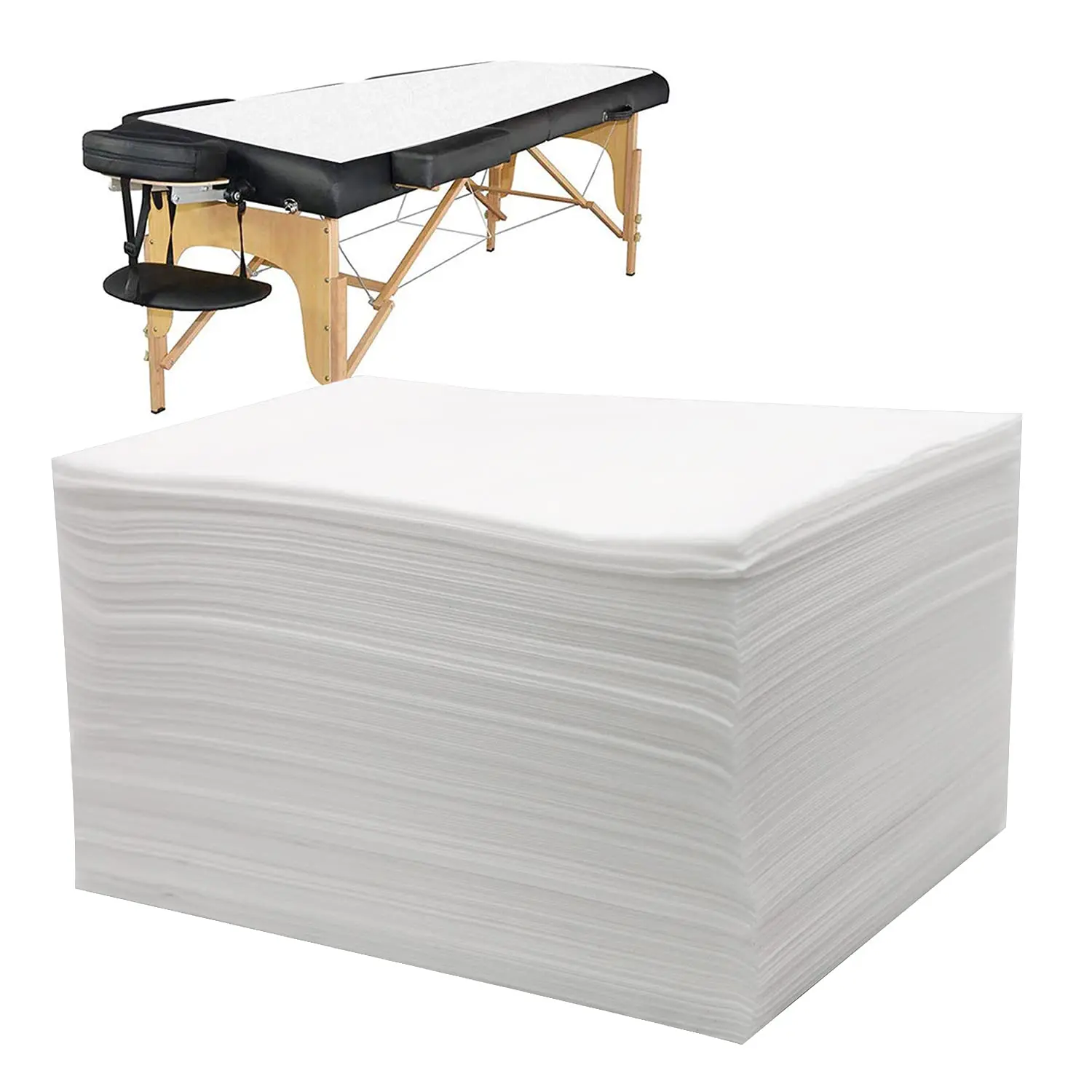 Custom Massage Table Sheets Roll Disposable Non Woven Breathable Polypropylene Fabric SPA Bed Cover