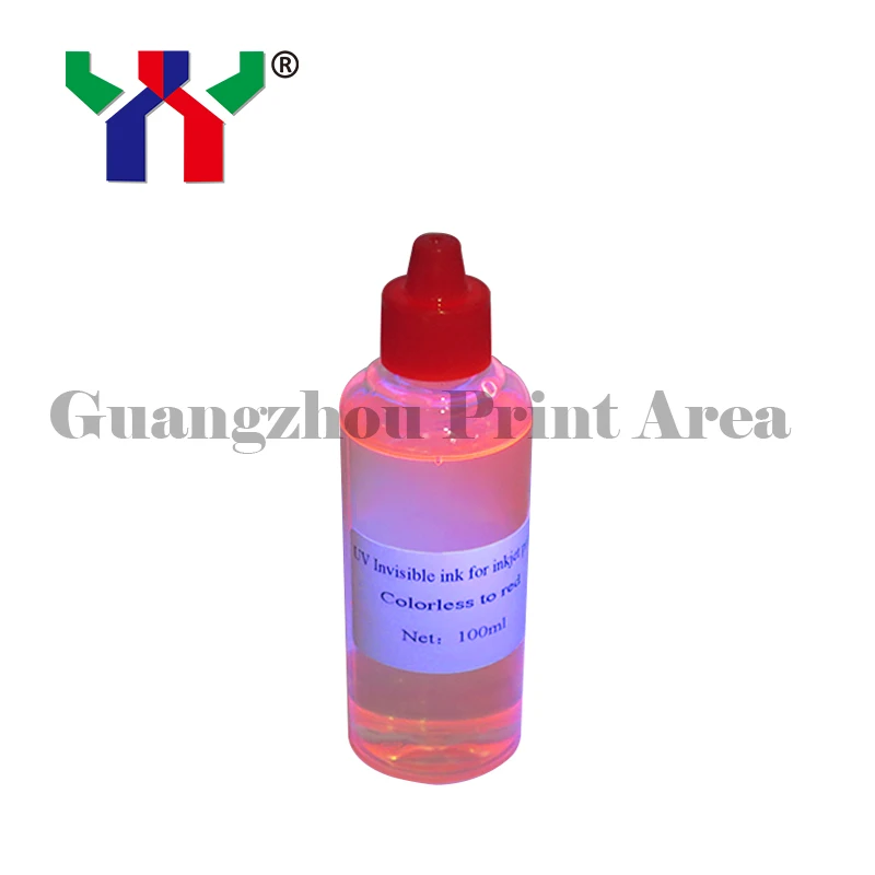 High Quality UV Invisible Ink - Colorless to Red for Inkjet