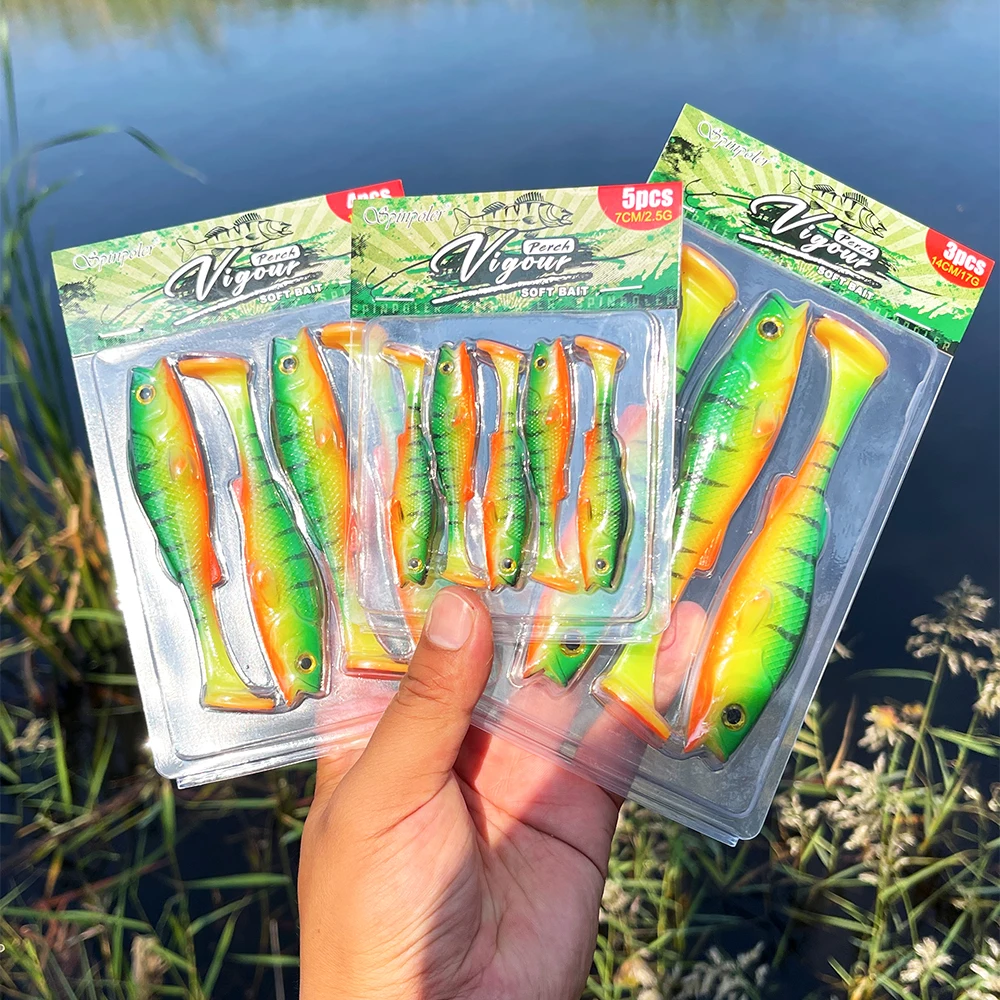Relax Bass 2.5 4pcs Rubber Fish Perch Candy Lures