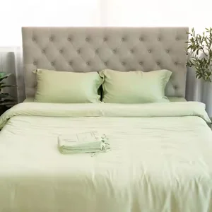 Mite Removal 100% Bamboo Fiber Sheets Silky Soft Luxury Sateen Bamboo Bed Sheet Set