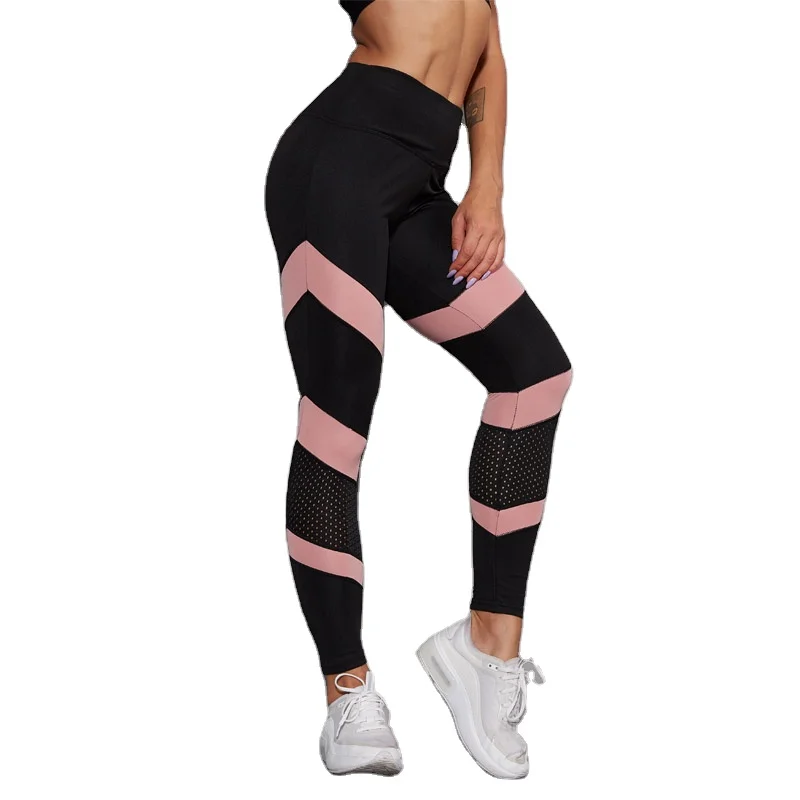 Mallas Deportivas De Cintura Alta Para Mujer,Leggings Elásticos Para  Gimnasio,Yoga,Color Rosa - Buy Rosa Pantalones De Yoga,Mujer Fitness  Legging Cintura Alta De Malla De Patchwork Leggings De Deporte,Leggings De  Deporte Pantalones De