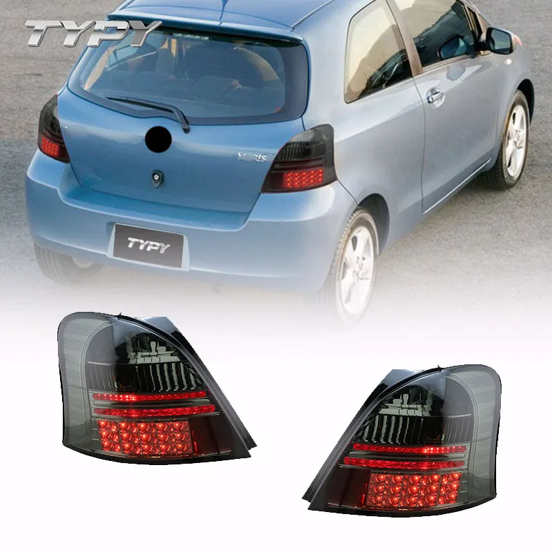 トヨタ ヤリス 左右テールライト 送料込み！ Toyota Yaris 2006-2012 LED Tail Light Car Tail Lamp Upgrade ODM