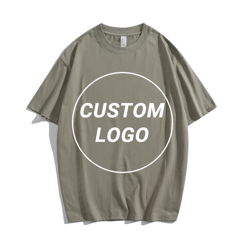 Custom T Shirt Men's Clothing Oversized 