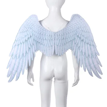 2021 hot selling Carnival Mardi Gras Halloween costume Boys Girls children black white angel wings