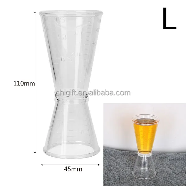 Glass Measuring Cup Ounce Cup with Scale Mixing Mug for Bar Cocktail Milk
