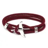 Wine red rope silver fish tail  6