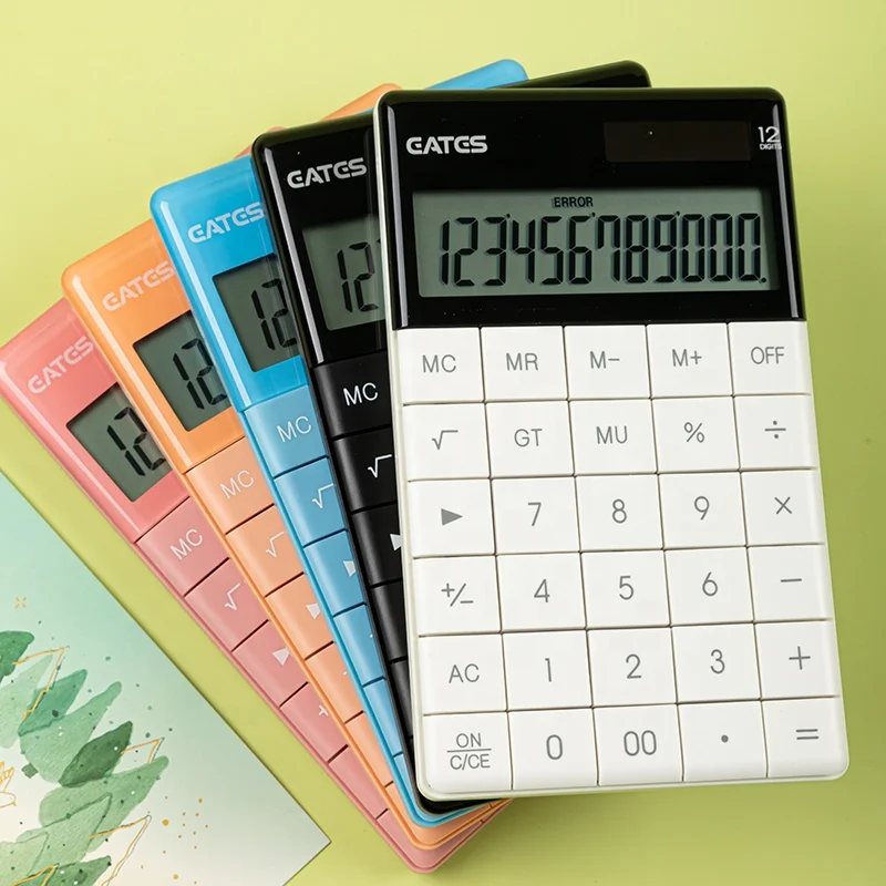Office Supply Electronic Battery Powered Solar Customs Calculator for Chindren