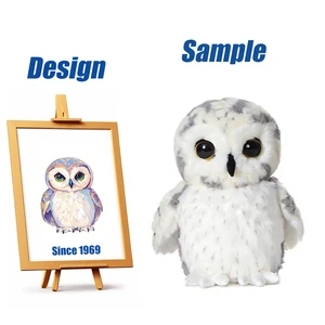 Shengye Plush Toy Factory Custom Plush 10cm 12cm 15cm 20cm Stuffed Animal Small Soft Cartoon Owl Plush Toy for Kids Baby Gift