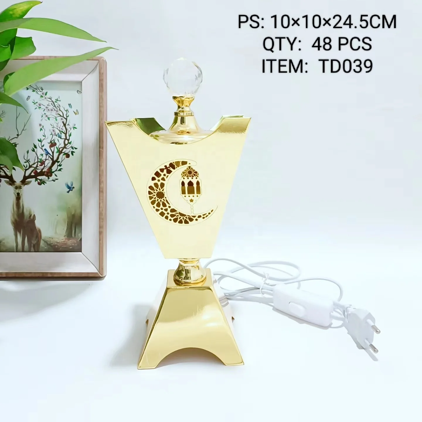 Hot Luxury Mideast Electric Arabic Bakhoor Incense Burner Hair Mubkhar Bakoor Burners Mini