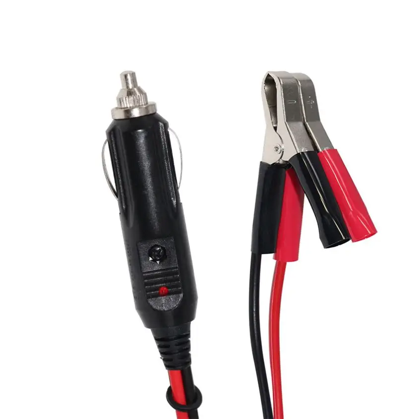 Wholesale 12 Volt Cigar Black Red Spt-2 16Awg Wires Battery Clamp Cigarette  Cable Car Lighter Plug To Alligator Clips From
