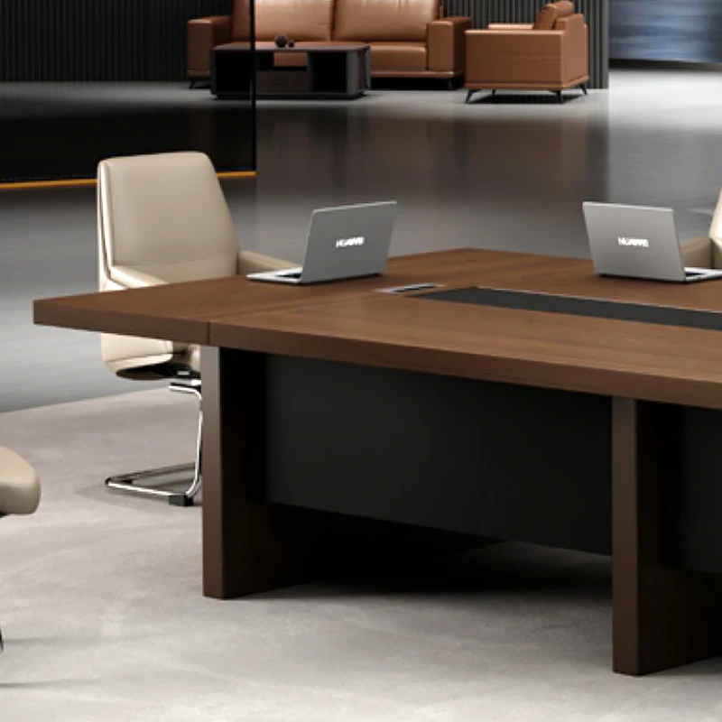 Modern Wooden Office Conference Table Factory Direct Sales Office Furniture Staff Manager Office Meeting Room Table