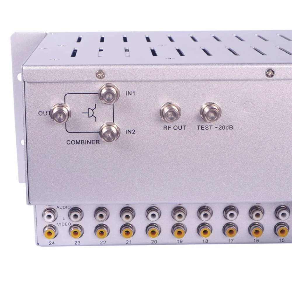 For SOFTEL Professional 24-in-1 CATV RF Analog Modulator 24 Fixed Channels RCA for Radio & TV Broadcasting Equipment