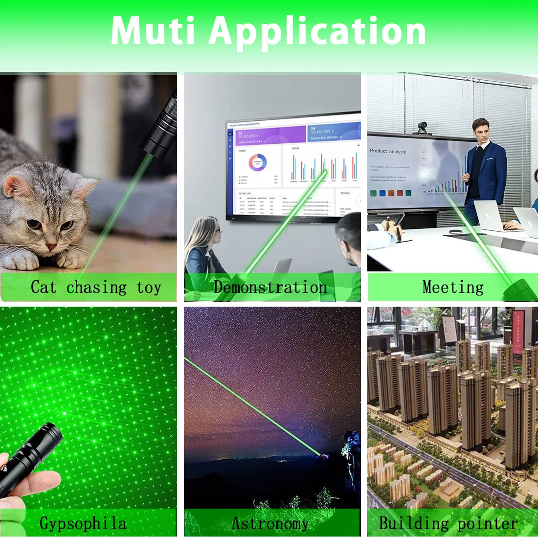 Laser Pointer for Presentation Laser Pointer Battery Laser Pointer Green Strong Astronomy