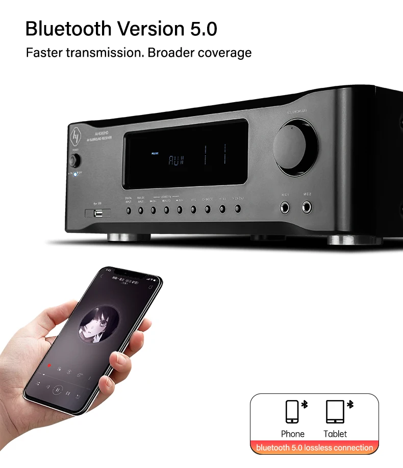 Hypersound Professional 5.2ch Hd Surround Sound Av Amplifier For Home Theater Buy Power