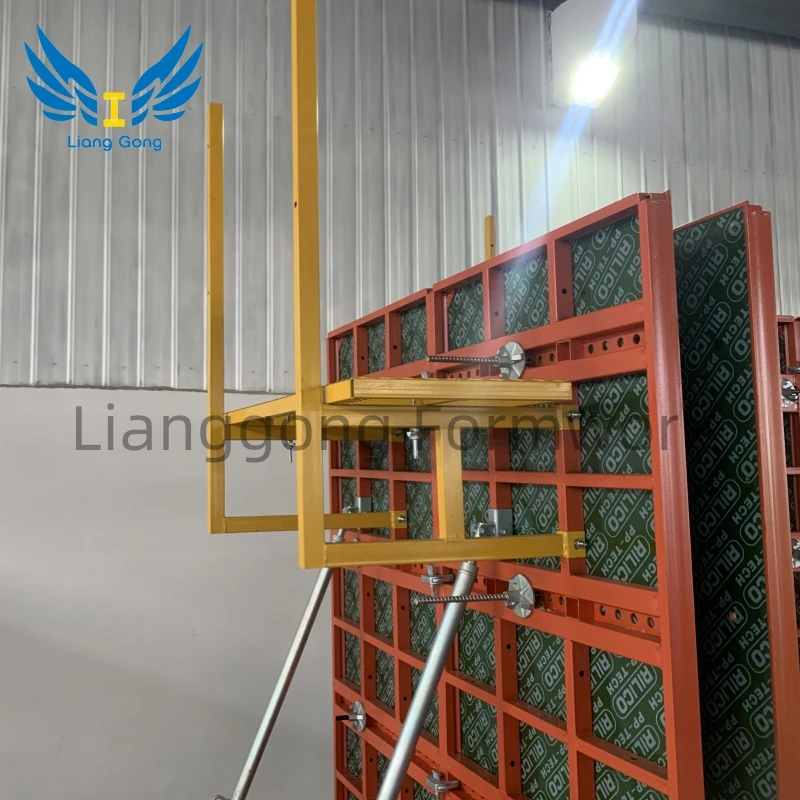 Lianggong High Efficiency and Reusable Column Formwork Adjustable Steel Frame for Concrete Casting Plywood Plastic Materials