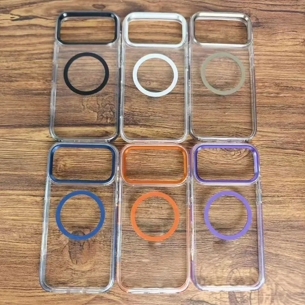 Laudtec クリアプロテクタースマホカバー iPhone 17 Air 17Pro Max メタルレンズマグネットケース 薄型 軽量 カスタマイズ可能 Sjk1074