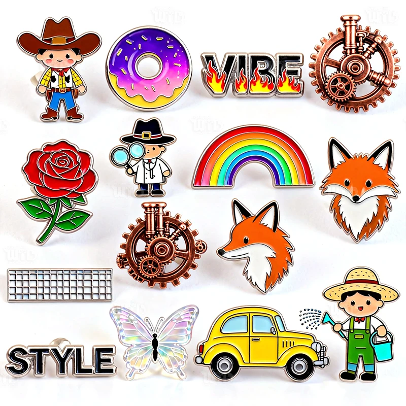 Ontwerp Uw Eigen Cartoon Anime Spelden Aangepast Persoonlijk Dier Letter Logo Zachte Enamele Metalen Broche Speldjes Kleding Revers Spelden