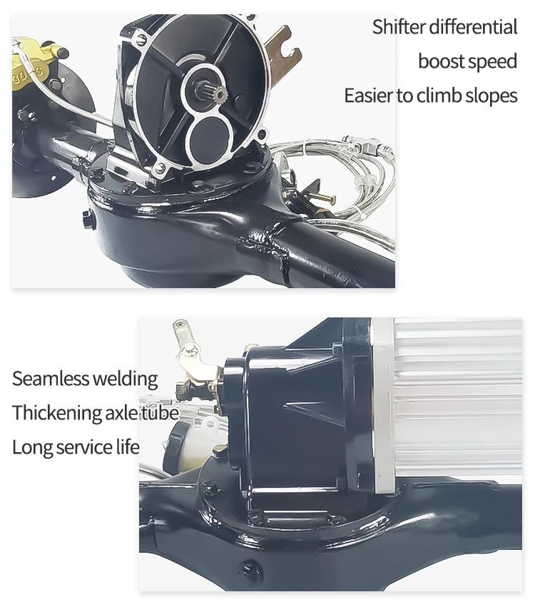 Custom 3000w Electric Rear Axle Disc Brake Kit With Bl Dc Motor