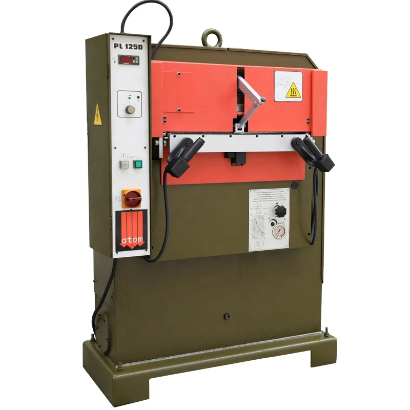Used Atom PL1250 Hydraulic Embossing Press Machines for Leather Gloves Embossing