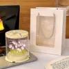 19 Purple Jelly Petals+Cake Box+Window Bag