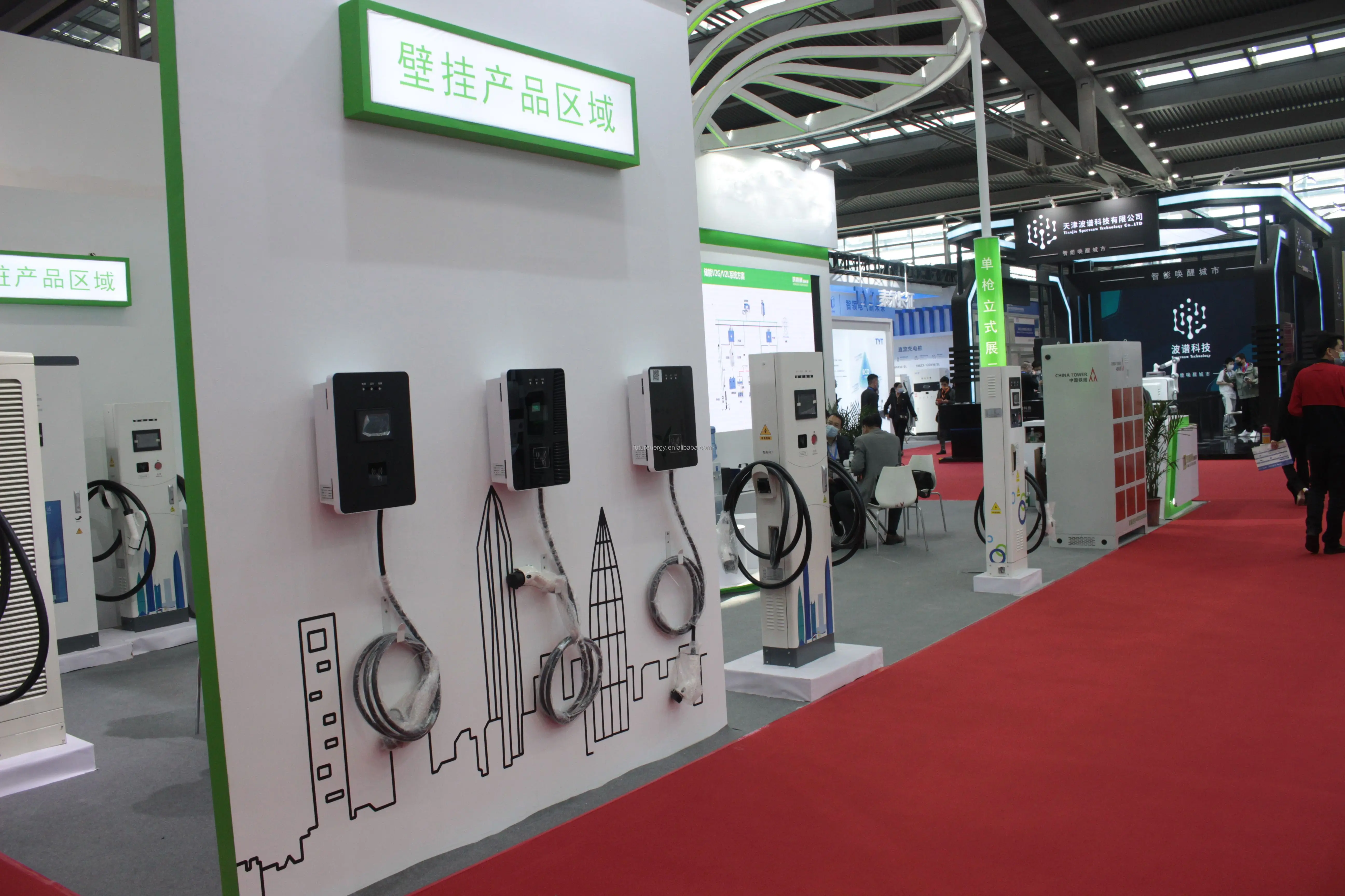 AC+DC Electric Car Fast EV Charger - 3 Guns Charging Station