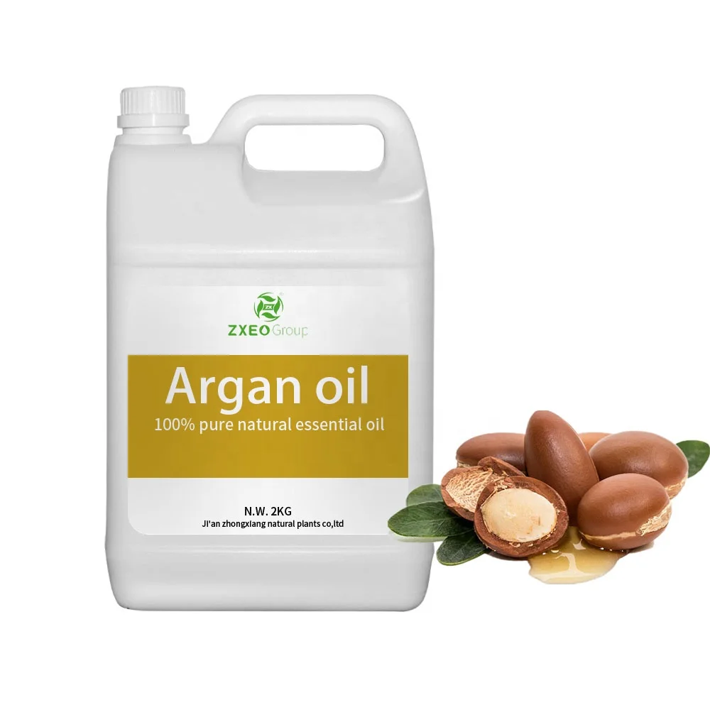 100% Organic Cold Pressed Moroccan Argan Oil for Hair Body Cream Face Lotion Massage Skin Care Hair Protect Bulk Essential Oil