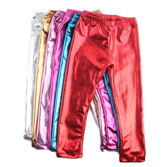 Pink Metallic Leggings Junior 