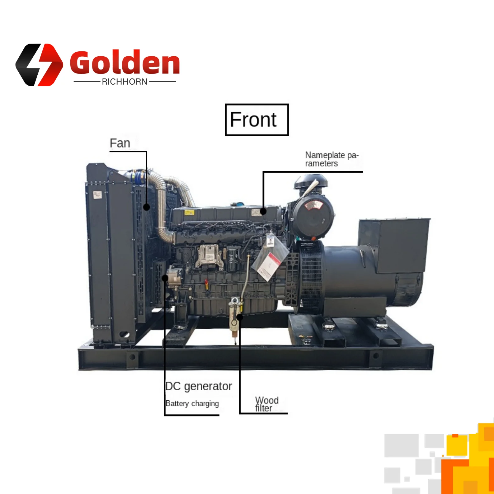 400kVA Silent Type Diesel Generator Heavy-Duty for Mining with High ...